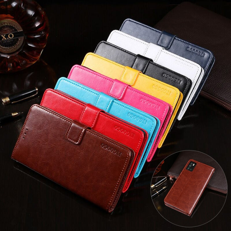 For Cubot P40 idewei Crazy Horse Texture Horizontal Flip Leather Case with Holder & Card Slots & Wallet(Red) - More Brand by idewei | Online Shopping South Africa | PMC Jewellery | Buy Now Pay Later Mobicred