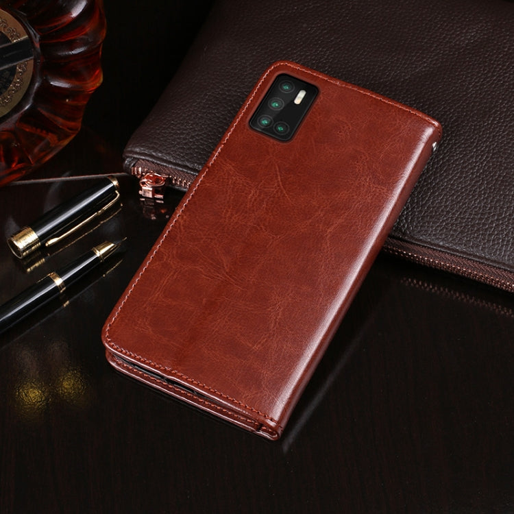 For Cubot P40 idewei Crazy Horse Texture Horizontal Flip Leather Case with Holder & Card Slots & Wallet(Rose Red) - More Brand by idewei | Online Shopping South Africa | PMC Jewellery | Buy Now Pay Later Mobicred