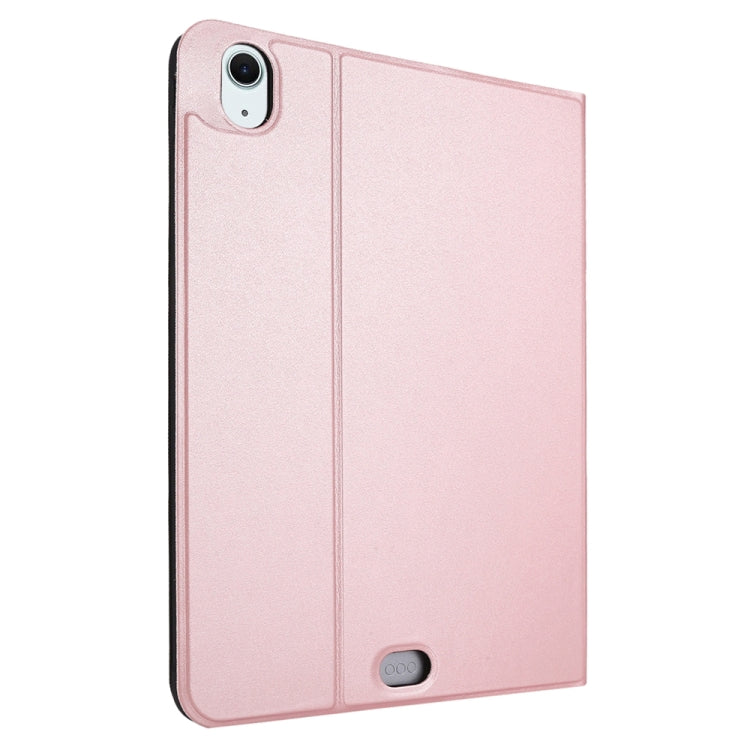 For iPad Air 13 2024 Stretch Voltage Plain Leather Smart Tablet Case(Rose Gold) - iPad Air 13 2024 Cases by PMC Jewellery | Online Shopping South Africa | PMC Jewellery | Buy Now Pay Later Mobicred