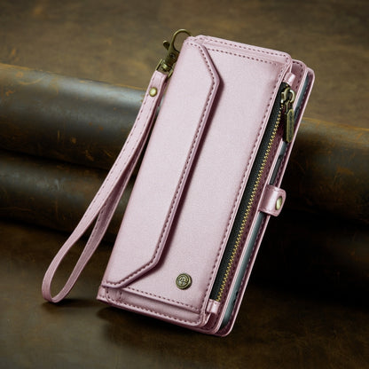 For Samsung Galaxy A33 5G CaseMe C36 Card Slots Zipper Wallet RFID Anti-theft Leather Phone Case(Pink) - Galaxy Phone Cases by CaseMe | Online Shopping South Africa | PMC Jewellery | Buy Now Pay Later Mobicred