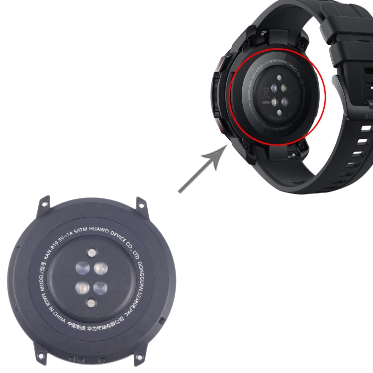 For Huawei Watch GS Pro 48mm Original Back Cover Full Assembly(Black) - For Huawei by PMC Jewellery | Online Shopping South Africa | PMC Jewellery | Buy Now Pay Later Mobicred