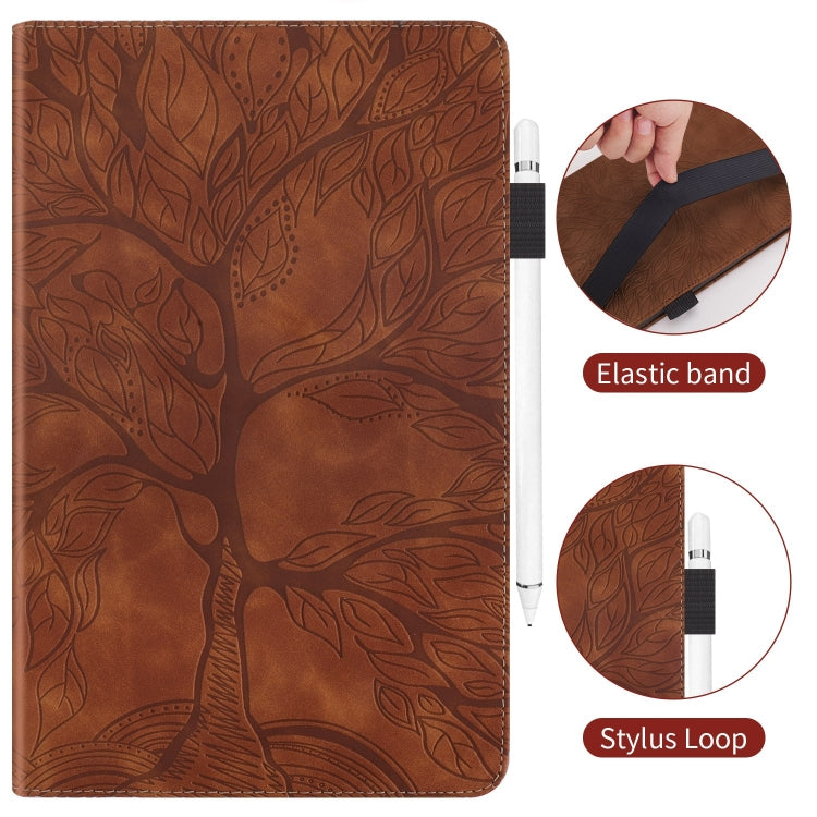 For iPad Pro 13 2024 Tree Life Series Embossed Smart Leather Tablet Case(Brown) - iPad Pro 13 2024 Cases by PMC Jewellery | Online Shopping South Africa | PMC Jewellery | Buy Now Pay Later Mobicred