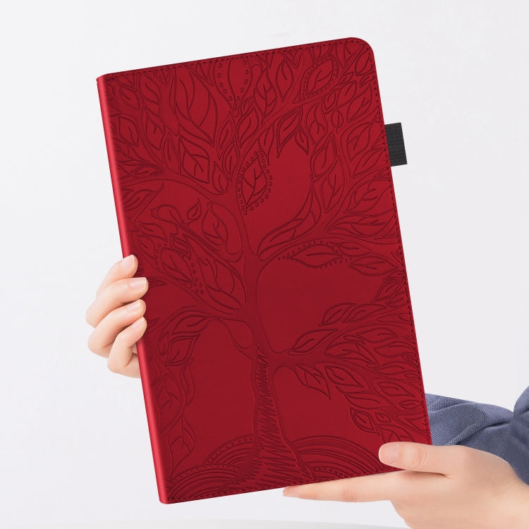 For iPad Pro 11 2024 Tree Life Series Embossed Smart Leather Tablet Case(Red) - iPad Pro 11 2024 Cases by PMC Jewellery | Online Shopping South Africa | PMC Jewellery | Buy Now Pay Later Mobicred