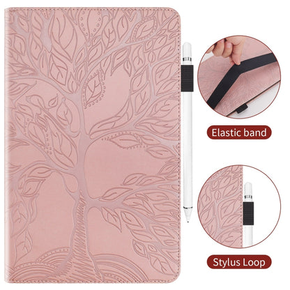 For iPad Pro 11 2024 Tree Life Series Embossed Smart Leather Tablet Case(Rose Gold) - iPad Pro 11 2024 Cases by PMC Jewellery | Online Shopping South Africa | PMC Jewellery | Buy Now Pay Later Mobicred