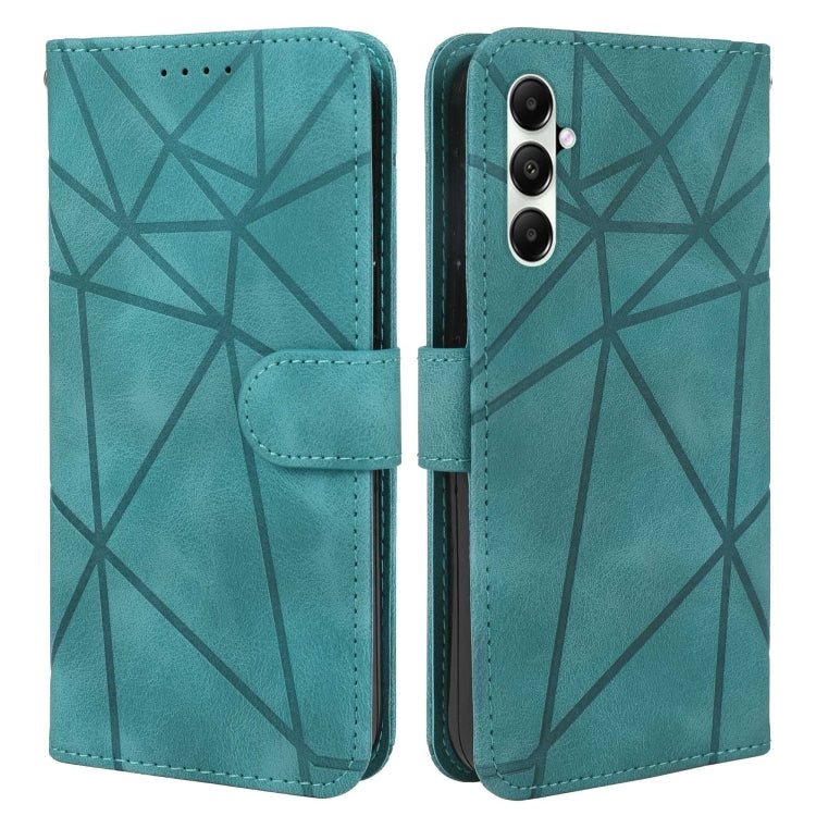 For Samsung Galaxy S24+ / S25+ 5G Skin Feel Geometric Lines Leather Phone Case(Green) - Galaxy S24+ 5G Cases by PMC Jewellery | Online Shopping South Africa | PMC Jewellery | Buy Now Pay Later Mobicred