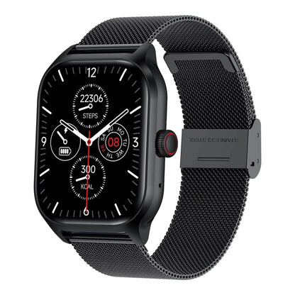 LEMFO LT10 2.01 inch TFT Screen Smart Watch Supports Bluetooth Call / Health Monitoring, Steel Strap(Black) - Smart Watches by LEMFO | Online Shopping South Africa | PMC Jewellery | Buy Now Pay Later Mobicred