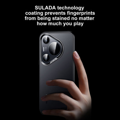 For Huawei Pura 70 Ultra SULADA Skin Feel Matte Shockproof Phone Case(Black) - Huawei Cases by SULADA | Online Shopping South Africa | PMC Jewellery | Buy Now Pay Later Mobicred