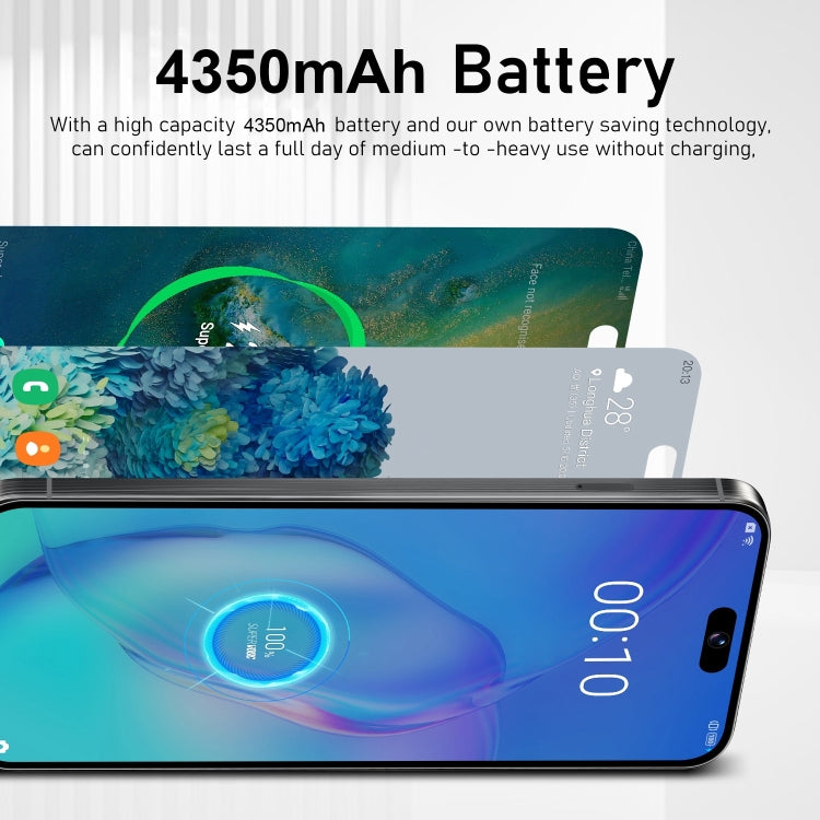 VD1 / i15 Pro Max, 3GB+64GB, 6.8 inch Screen, Face Identification, Android 10.0 MTK6753 Octa Core, Network: 4G, Dual SIM(White) -  by PMC TechLife | Online Shopping South Africa | PMC TechLife | Buy Now Pay Later Mobicred