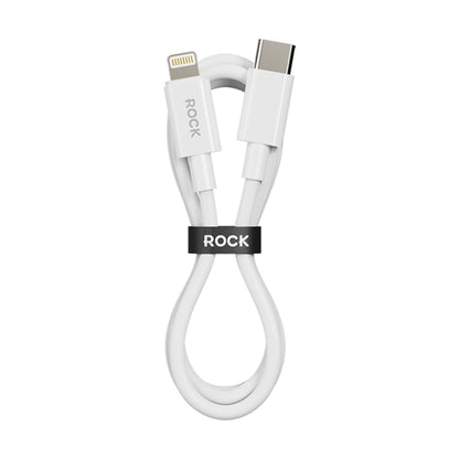 ROCK P8 Prime Series 1m USB-C / Type-C Fast Charging Data Cable, Interface:PD27W 8 Pin(White) - 2 in 1 Cable by ROCK | Online Shopping South Africa | PMC Jewellery | Buy Now Pay Later Mobicred