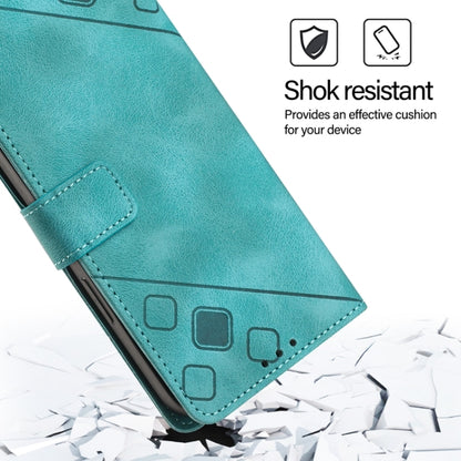 For Blackview A52 Skin Feel Embossed Leather Phone Case(Green) - More Brand by PMC Jewellery | Online Shopping South Africa | PMC Jewellery | Buy Now Pay Later Mobicred