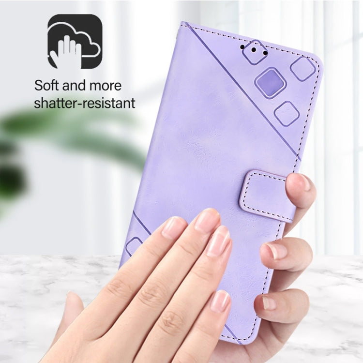 For Ulefone Note 14 Skin Feel Embossed Leather Phone Case(Light Purple) - Ulefone Cases by PMC Jewellery | Online Shopping South Africa | PMC Jewellery | Buy Now Pay Later Mobicred