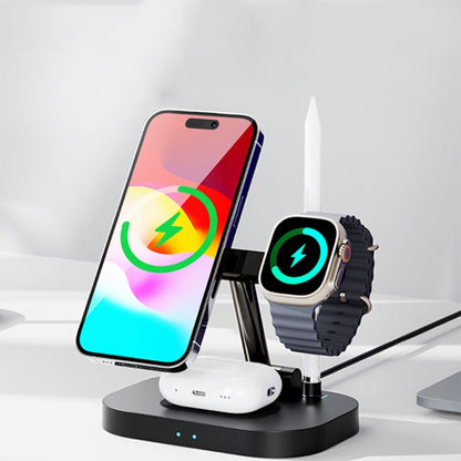 ROCK W52 4 in 1 Multifunctional Foldable Wireless Charger Stand - Wireless Charger by ROCK | Online Shopping South Africa | PMC Jewellery | Buy Now Pay Later Mobicred