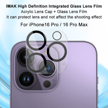 For iPhone 16 Pro / 16 Pro Max imak High Definition Integrated Glass Lens Film - iPhone 16 Pro Tempered Glass by imak | Online Shopping South Africa | PMC Jewellery | Buy Now Pay Later Mobicred