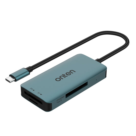 Onten C11 3 in 1 USB-C / Type-C to CFepress Type-B & SD & TF Card Reader(Pine Green) - Card Reader by Onten | Online Shopping South Africa | PMC Jewellery | Buy Now Pay Later Mobicred