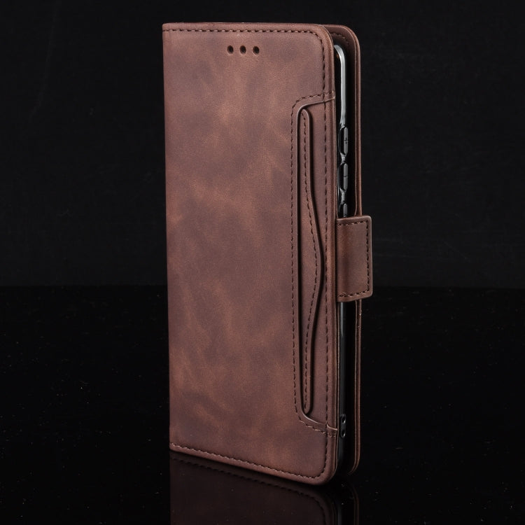 For Huawei Pura 70 Ultra Skin Feel Calf Texture Card Slots Leather Phone Case(Brown) - Huawei Cases by PMC Jewellery | Online Shopping South Africa | PMC Jewellery | Buy Now Pay Later Mobicred