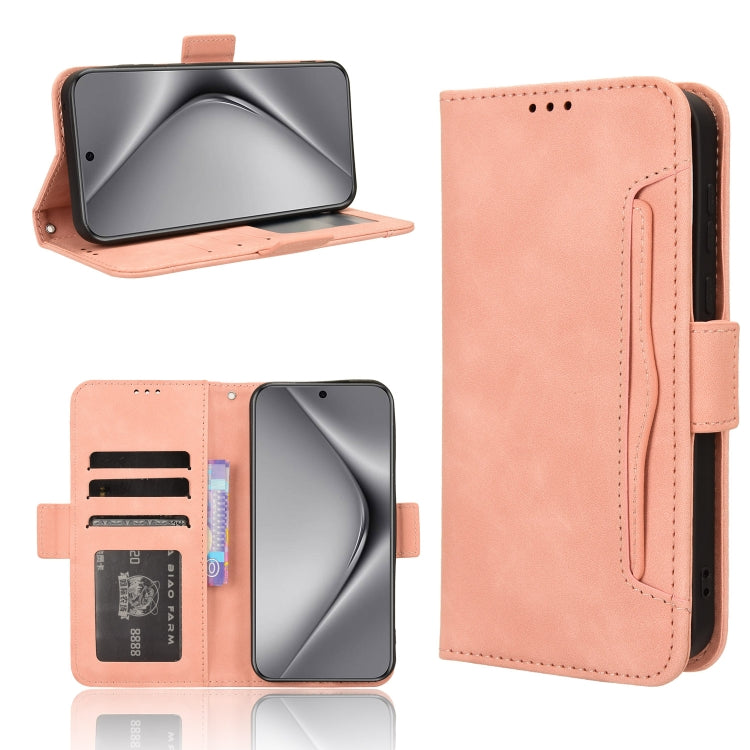 For Huawei Pura 70 Skin Feel Calf Texture Card Slots Leather Phone Case(Pink) - Huawei Cases by PMC Jewellery | Online Shopping South Africa | PMC Jewellery | Buy Now Pay Later Mobicred