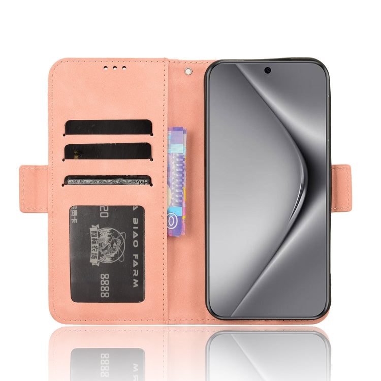 For Huawei Pura 70 Skin Feel Calf Texture Card Slots Leather Phone Case(Pink) - Huawei Cases by PMC Jewellery | Online Shopping South Africa | PMC Jewellery | Buy Now Pay Later Mobicred