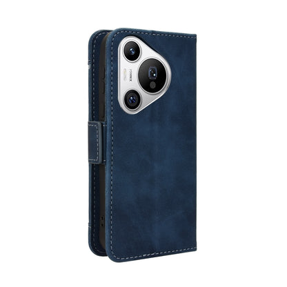 For Huawei Pura 70 Skin Feel Calf Texture Card Slots Leather Phone Case(Blue) - Huawei Cases by PMC Jewellery | Online Shopping South Africa | PMC Jewellery | Buy Now Pay Later Mobicred