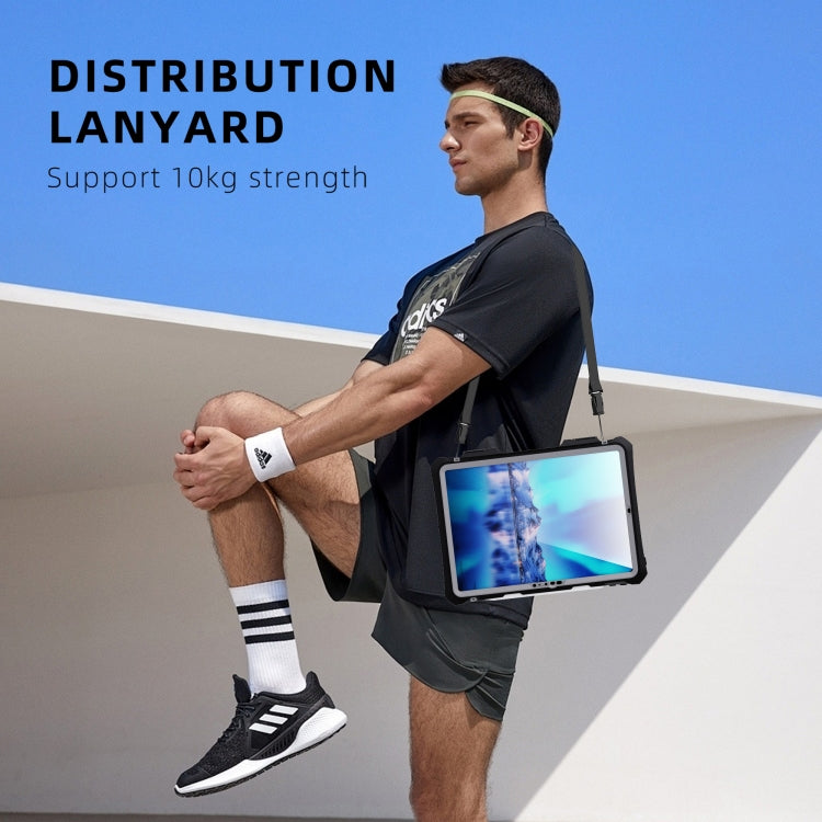 For iPad Pro 11 2024 RedPepper IP68 Waterproof PC + TPU Case with Lanyard & Swivel Bracket(Black) - free shipping - PMC TechLife - Order now!