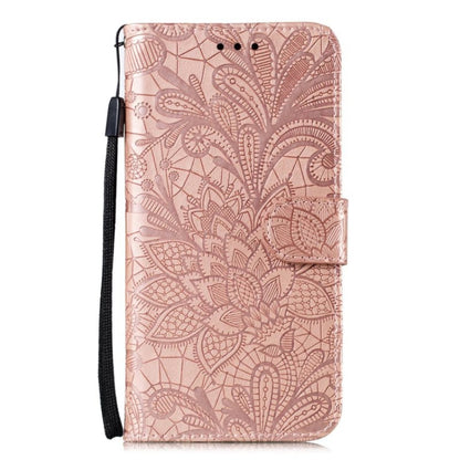 For Google Pixel 9 Lace Flower Embossing Flip Leather Phone Case(Rose Gold) - Google Cases by PMC Jewellery | Online Shopping South Africa | PMC Jewellery | Buy Now Pay Later Mobicred