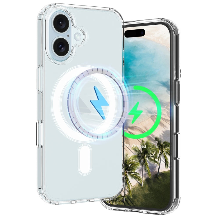 For iPhone 16 Plus MagSafe Clear Acrylic PC Hybrid TPU Phone Case(Transparent) - iPhone 16 Plus Cases by PMC Jewellery | Online Shopping South Africa | PMC Jewellery | Buy Now Pay Later Mobicred