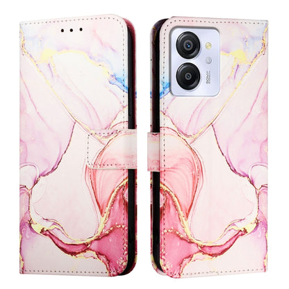 For Blackview Color 8 PT003 Marble Pattern Flip Leather Phone Case(Rose Gold) - More Brand by PMC Jewellery | Online Shopping South Africa | PMC Jewellery | Buy Now Pay Later Mobicred