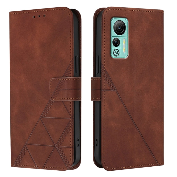 For Ulefone Note 14 Crossbody 3D Embossed Flip Leather Phone Case(Brown) - Ulefone Cases by PMC Jewellery | Online Shopping South Africa | PMC Jewellery | Buy Now Pay Later Mobicred