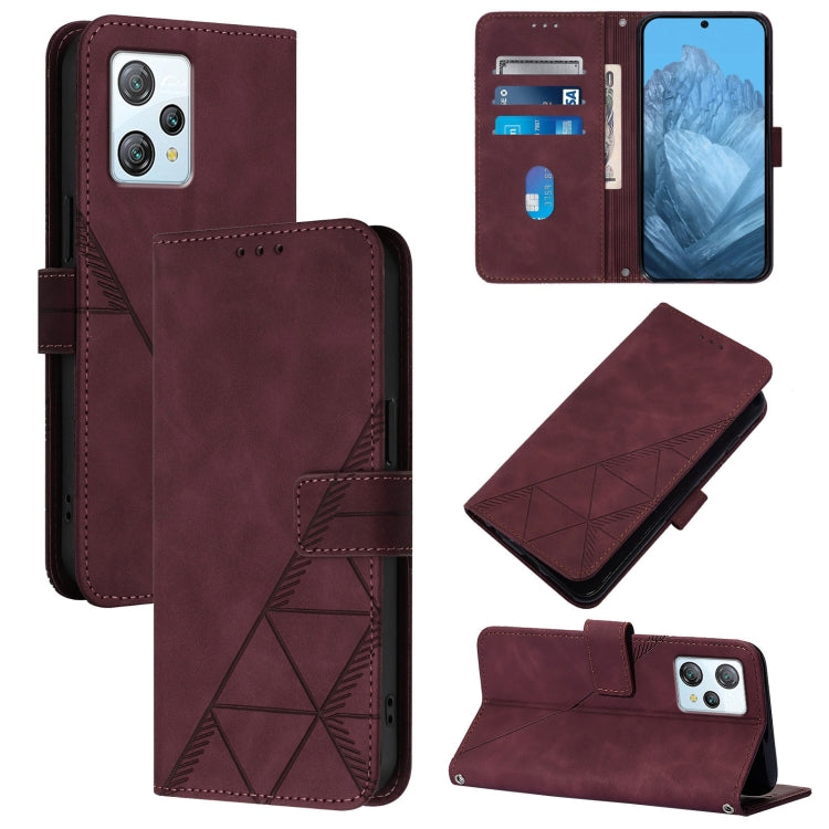 For Blackview A53 Crossbody 3D Embossed Flip Leather Phone Case(Wine Red) - More Brand by PMC Jewellery | Online Shopping South Africa | PMC Jewellery | Buy Now Pay Later Mobicred