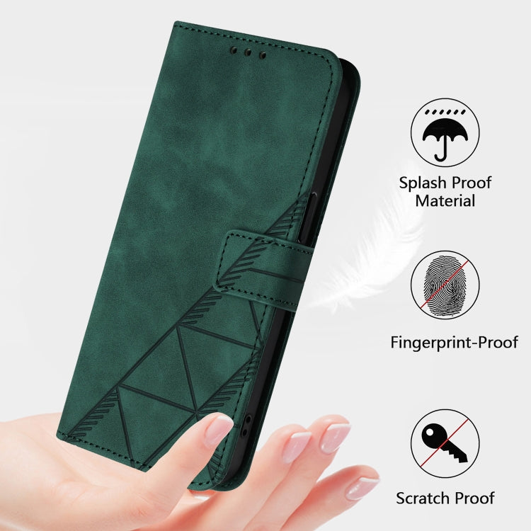 For Blackview Wave 6C Crossbody 3D Embossed Flip Leather Phone Case(Dark Green) - free shipping - PMC TechLife - Order now!
