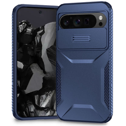 For Google Pixel 9 Pro XL Sliding Camshield Phone Case(Blue) - Google Cases by PMC Jewellery | Online Shopping South Africa | PMC Jewellery | Buy Now Pay Later Mobicred