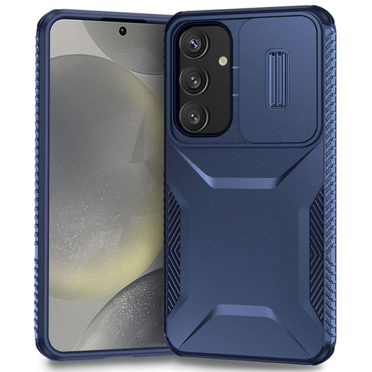 For Samsung Galaxy S25 5G / S24 5G Sliding Camshield Phone Case(Blue) - Galaxy S24 5G Cases by PMC Jewellery | Online Shopping South Africa | PMC Jewellery | Buy Now Pay Later Mobicred