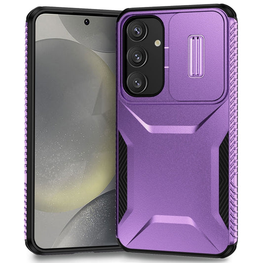 For Samsung Galaxy S25 5G / S24 5G Sliding Camshield Phone Case(Purple) - Galaxy S24 5G Cases by PMC Jewellery | Online Shopping South Africa | PMC Jewellery | Buy Now Pay Later Mobicred