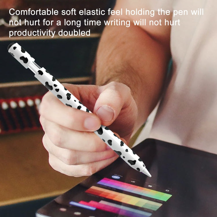 For Apple Pencil USB-C Cow Pattern Stylus Silicone Protective Cover(Yellow) - Pencil Accessories by PMC Jewellery | Online Shopping South Africa | PMC Jewellery | Buy Now Pay Later Mobicred