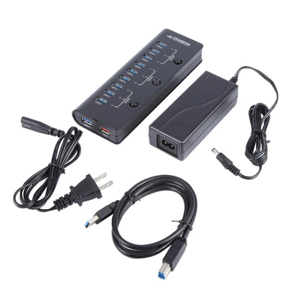 ORICO CRU3-H9C1 10 Port USB3.0 12V 4A HUB Power Adapter, Plug:UK Plug - Power Supply by ORICO | Online Shopping South Africa | PMC Jewellery | Buy Now Pay Later Mobicred