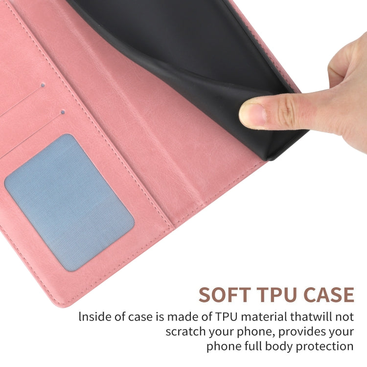 For Samsung Galaxy S25 5G Y-shaped Pattern Flip Leather Phone Case(Pink) - Galaxy S25 5G Cases by PMC Jewellery | Online Shopping South Africa | PMC Jewellery | Buy Now Pay Later Mobicred
