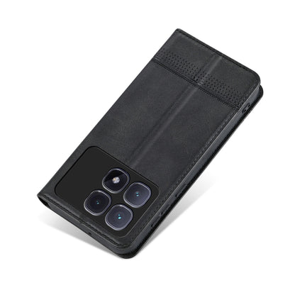 For Redmi K70 Ultra AZNS Magnetic Calf Texture Flip Leather Phone Case(Black) - Xiaomi Cases by AZNS | Online Shopping South Africa | PMC Jewellery | Buy Now Pay Later Mobicred