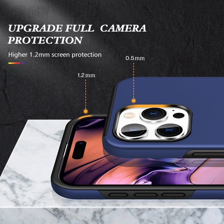 For iPhone 16 Magnetic Ring Holder Phone Case(Navy Blue) - iPhone 16 Cases by PMC Jewellery | Online Shopping South Africa | PMC Jewellery | Buy Now Pay Later Mobicred