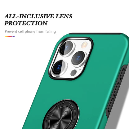 For iPhone 16 Magnetic Ring Holder Phone Case(Dark Green) - iPhone 16 Cases by PMC Jewellery | Online Shopping South Africa | PMC Jewellery | Buy Now Pay Later Mobicred