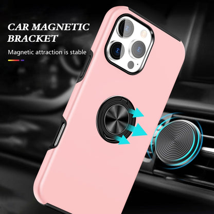 For iPhone 16 Pro Magnetic Ring Holder Phone Case(Rose Gold) - iPhone 16 Pro Cases by PMC Jewellery | Online Shopping South Africa | PMC Jewellery | Buy Now Pay Later Mobicred