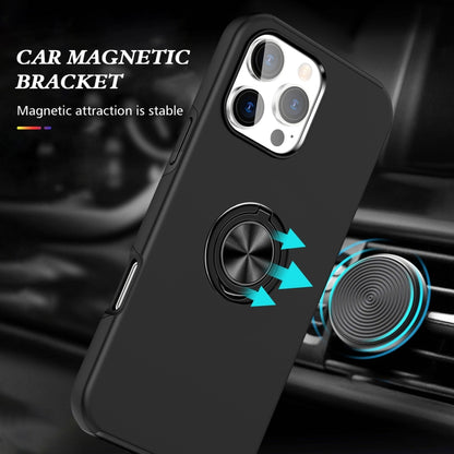 For iPhone 16 Pro Max Magnetic Ring Holder Phone Case(Black) - iPhone 16 Pro Max Cases by PMC Jewellery | Online Shopping South Africa | PMC Jewellery | Buy Now Pay Later Mobicred