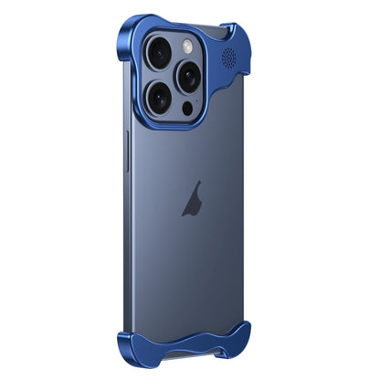 For iPhone 14 Pro Aromatherapy Alloy Frameless Phone Case(Blue) - iPhone 14 Pro Cases by PMC Jewellery | Online Shopping South Africa | PMC Jewellery | Buy Now Pay Later Mobicred