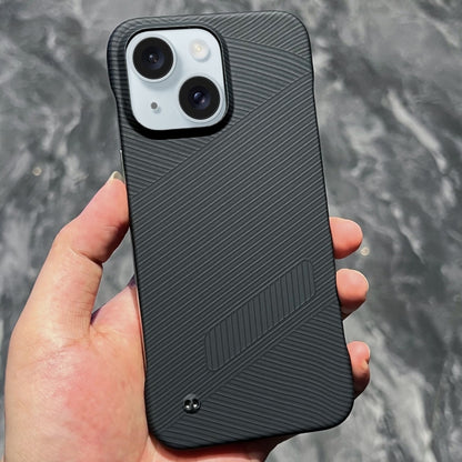 For iPhone 15 Carbon Fiber Frameless Cooling Phone Case(Black) - iPhone 15 Cases by PMC Jewellery | Online Shopping South Africa | PMC Jewellery | Buy Now Pay Later Mobicred