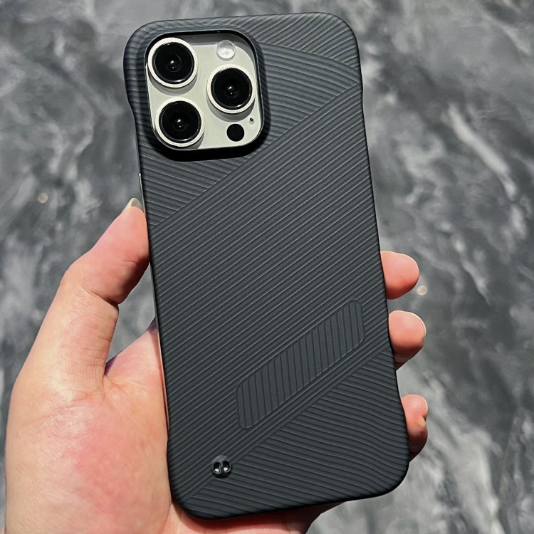 For iPhone 15 Pro Carbon Fiber Frameless Cooling Phone Case(Black) - iPhone 15 Pro Cases by PMC Jewellery | Online Shopping South Africa | PMC Jewellery | Buy Now Pay Later Mobicred