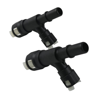 2pcs / Set For Cadillac Car Heater Hose Connector 15055343(Black) - Terminal connectors by PMC Jewellery | Online Shopping South Africa | PMC Jewellery | Buy Now Pay Later Mobicred