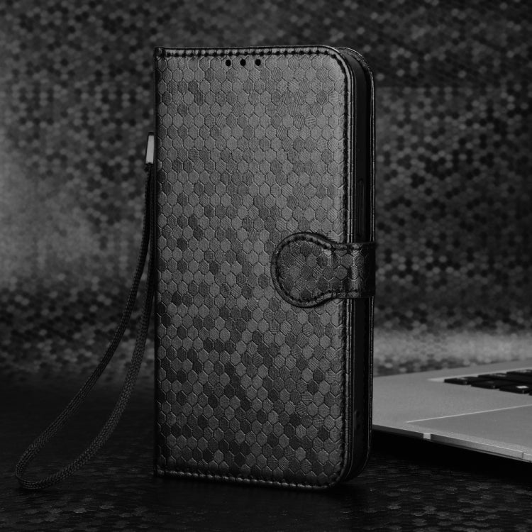 For Blackview Oscal Modern 8 / Color 8 Honeycomb Dot Texture Leather Phone Case(Black) - More Brand by PMC TechLife | Online Shopping South Africa | PMC TechLife | Buy Now Pay Later Mobicred