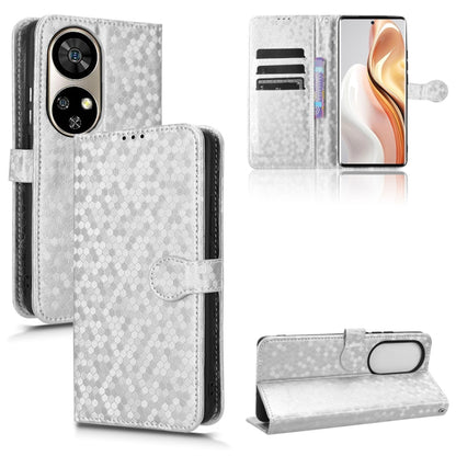 For Ulefone Note 17 Pro Honeycomb Dot Texture Leather Phone Case(Silver) - Ulefone Cases by PMC Jewellery | Online Shopping South Africa | PMC Jewellery | Buy Now Pay Later Mobicred