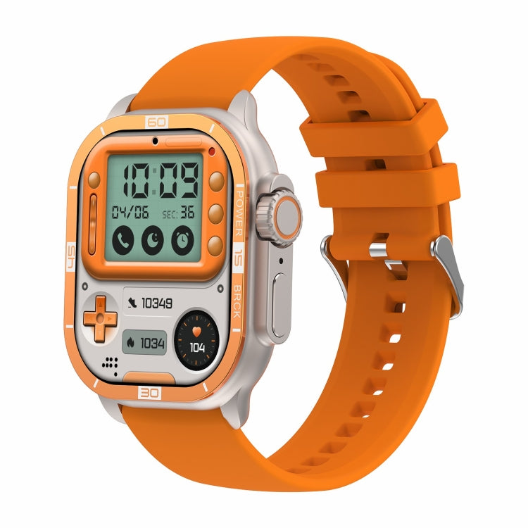 HK96S 2.06 inch BT5.3 IP68 Sport Smart Watch, Support Bluetooth Call / Sleep / Blood Oxygen / Heart Rate / Blood Pressure Health Monitor(Orange) - Smart Watches by PMC Jewellery | Online Shopping South Africa | PMC Jewellery | Buy Now Pay Later Mobicred