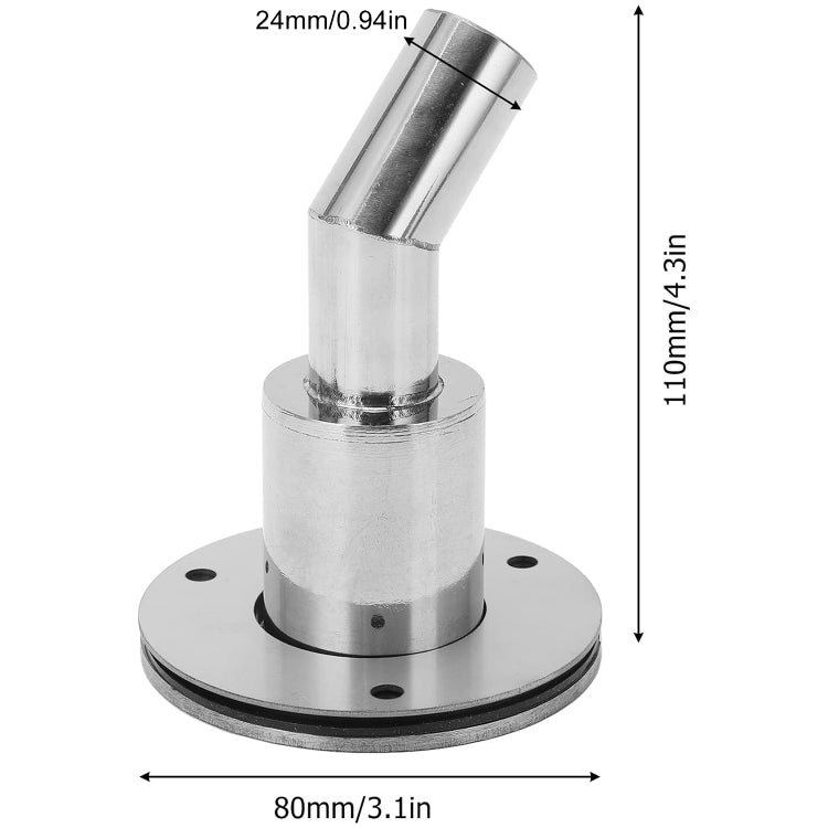 24mm Elbow Marine Parking Heater Stainless Steel Vent - Marine Accessories & Parts by PMC Jewellery | Online Shopping South Africa | PMC Jewellery | Buy Now Pay Later Mobicred