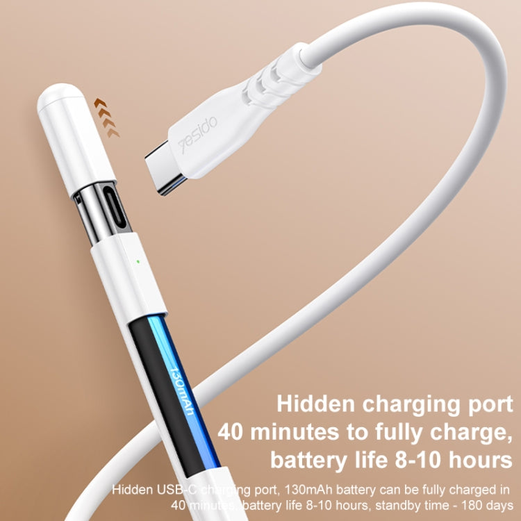 For iPad Yesido ST16 Anti-mistouch Capacitive Stylus(White) - free shipping - PMC Jewellery - Order now!