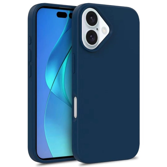 For iPhone 16 Plus Wheat Straw TPU Phone Case(Blue) - iPhone 16 Plus Cases by PMC Jewellery | Online Shopping South Africa | PMC Jewellery | Buy Now Pay Later Mobicred